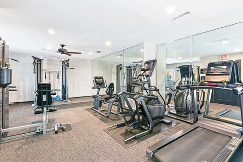 Fitness Center at Bookstone and Terrace Apartments in Irving, Texas